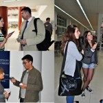Corresponsales entrevistando a personas elegidas completamente al azar